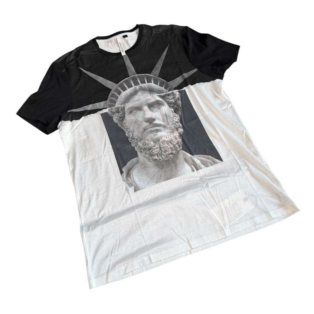 Neil Barrett Monochrome Statue of Liberty Graphic Tee - Picture 3 of 8
